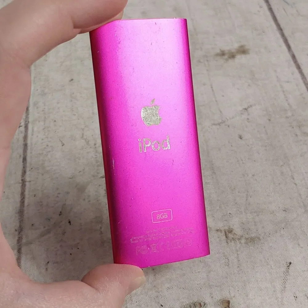 NEEDS BATTERY - Apple A1285 8GB Product Pink iPod Nano 4th Generation - PARTS